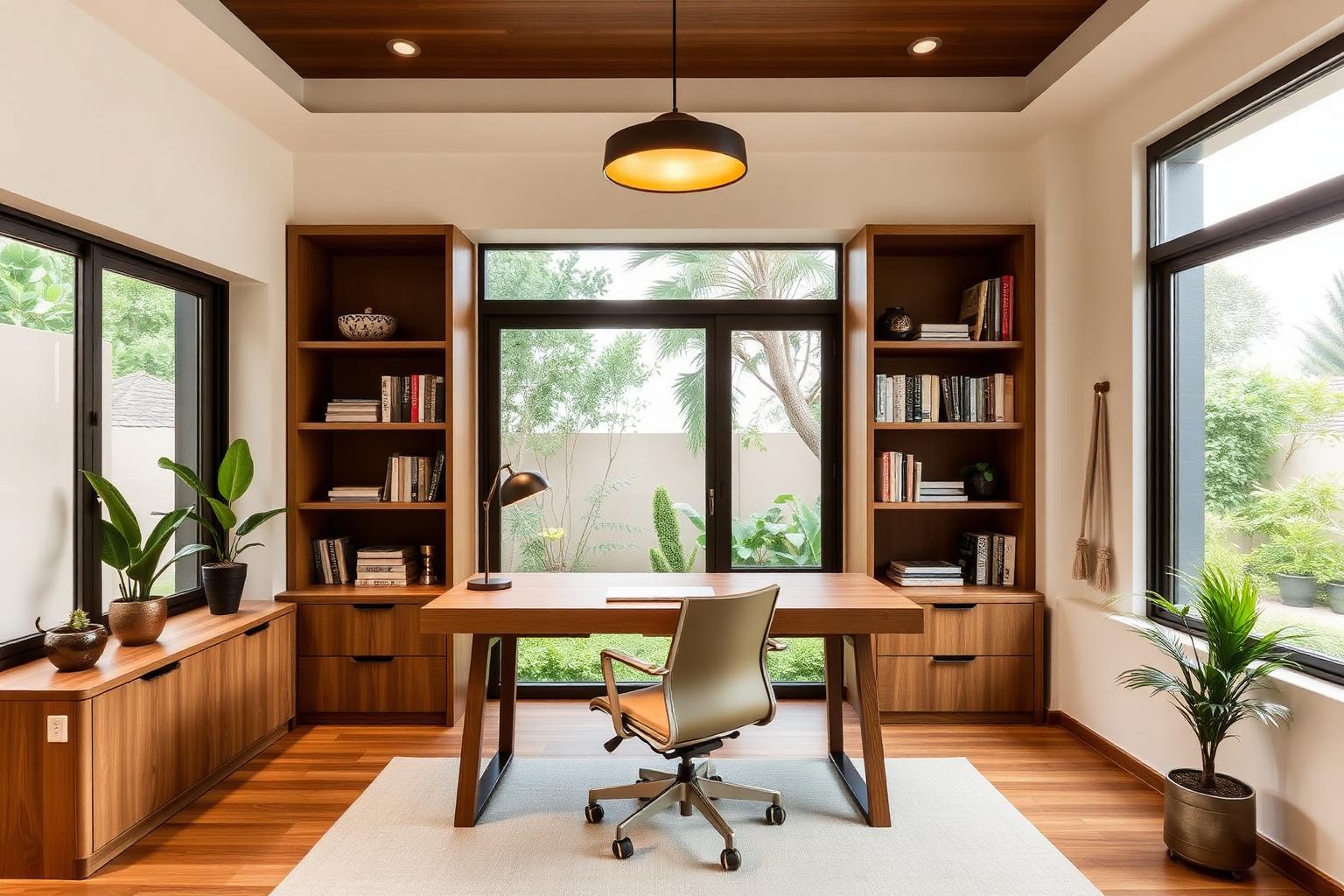 Work-from-home office — Study interior in a Karki model home
